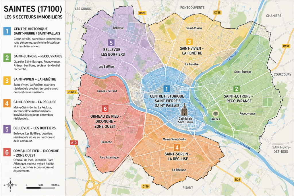 Carte Saintes